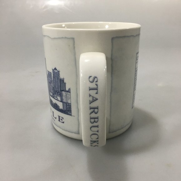 Starbucks Architect Blueprints Seattle Mug 18 oz 2007 Space Needle - Picture 5 of 7